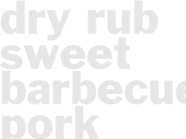 Rub - Pork Sweet Barbecue