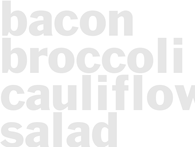 Bacon Broccoli Cauliflower Salad