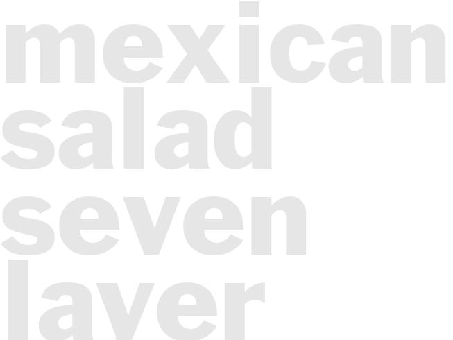 Mexican Salad - Seven Layer