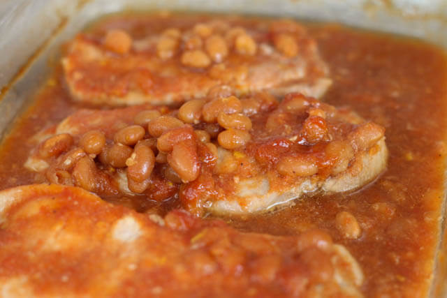 Chops - Baked With Beans