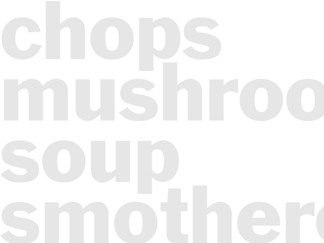 Chops - Mushroom Soup Smothered