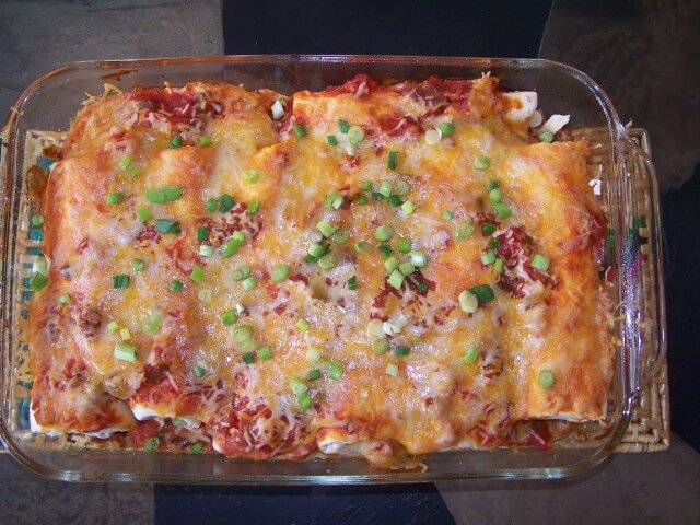 Baked Chicken Cheese Enchiladas