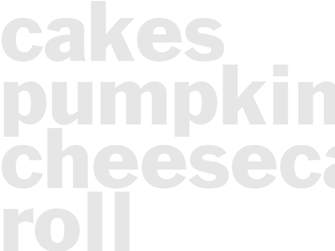 Cakes - Pumpkin Cheesecake Roll