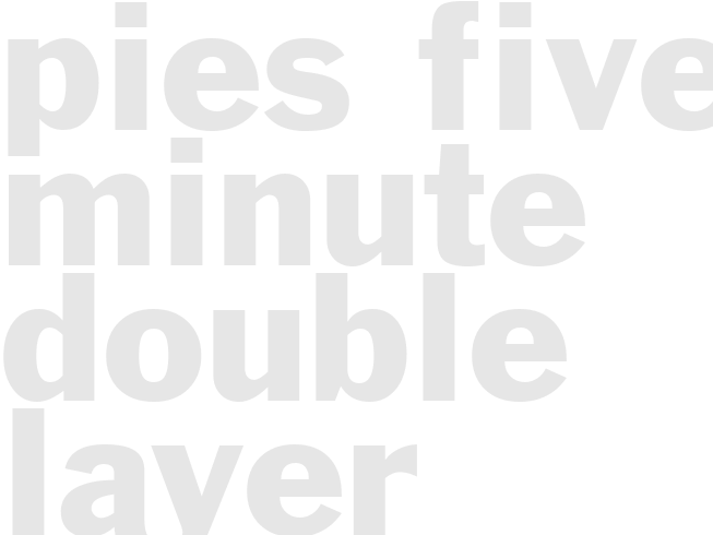 Pies - Five Minute Double Layer Chocolate