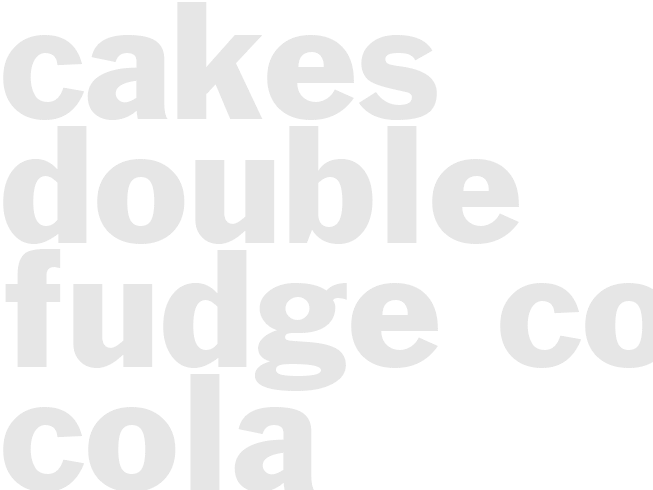 Cakes - Double Fudge Coca Cola