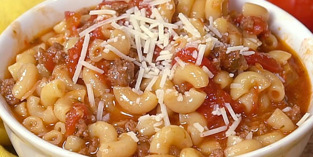 Soup - Macaroni, Beef & Tomatoes