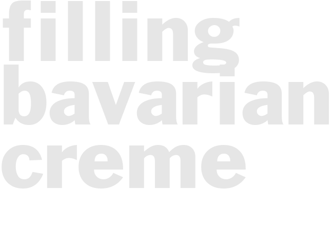 Filling - Bavarian Creme