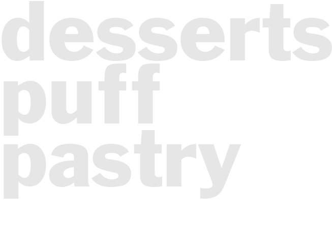 Desserts - Puff Pastry