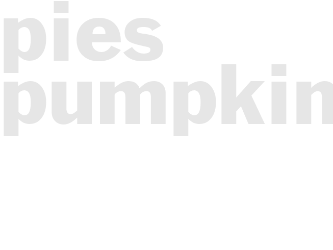 Pies - Pumpkin