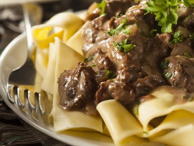 Beef Stroganoff