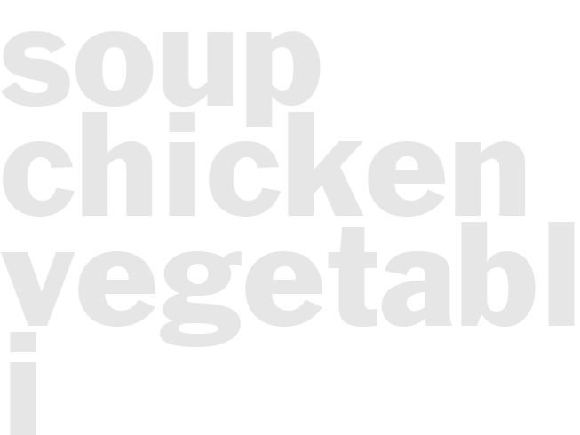 Soup - Chicken Vegetable I