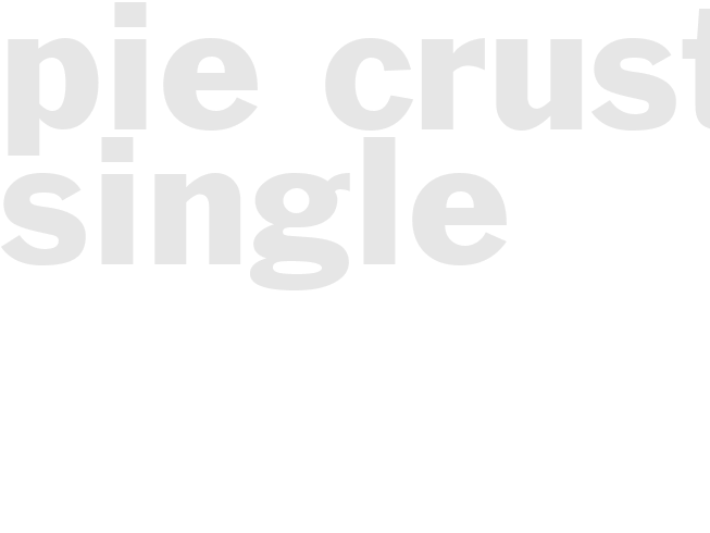 Pie - Crust Single