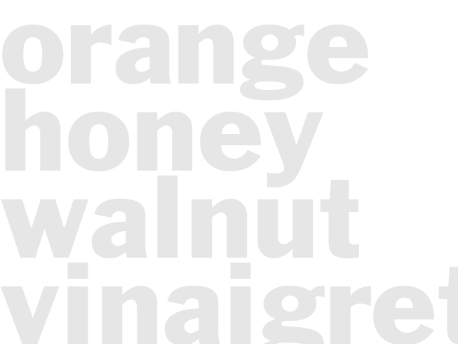 Orange Honey Walnut Vinaigrette