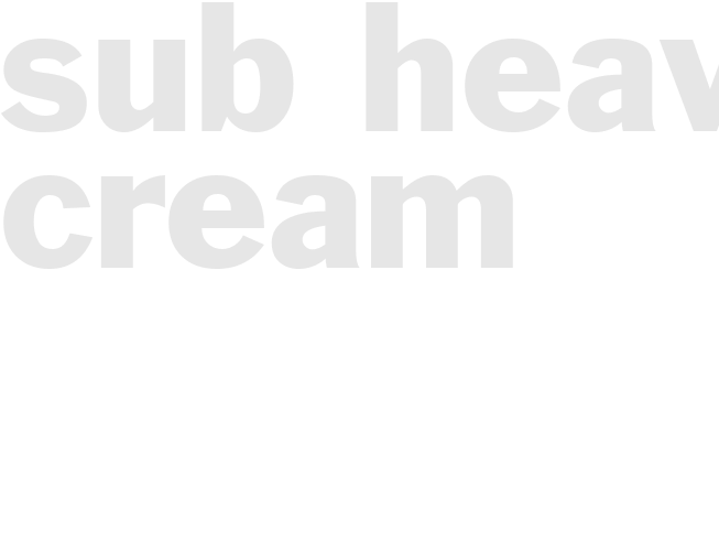 Sub - Heavy Cream