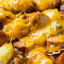Cheesy Hot Dog Tater Tot Casserole