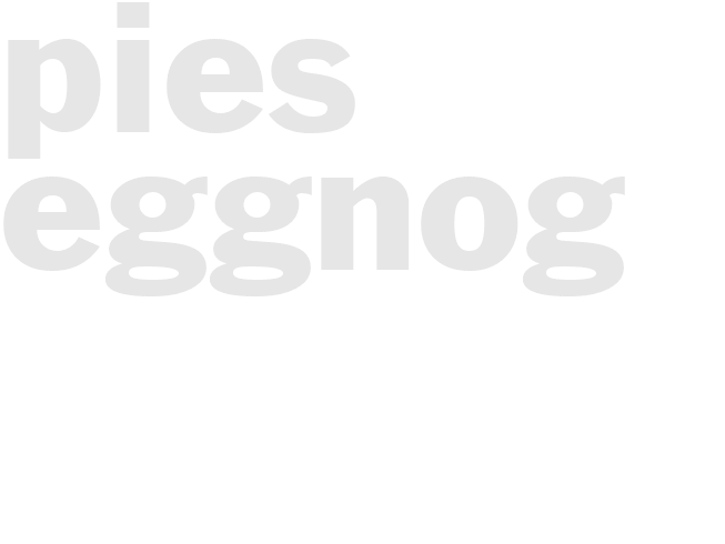 Pies - Eggnog