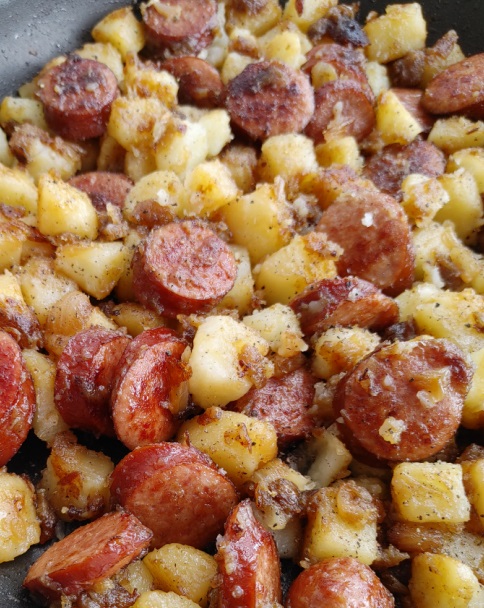 Southern Fried Potatoes And Sausage