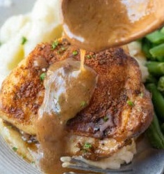 Chicken And Gravy - Southern Baked