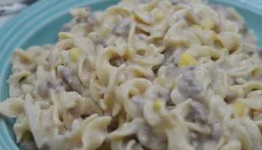 Creamy Ground Beef And Egg Noodles