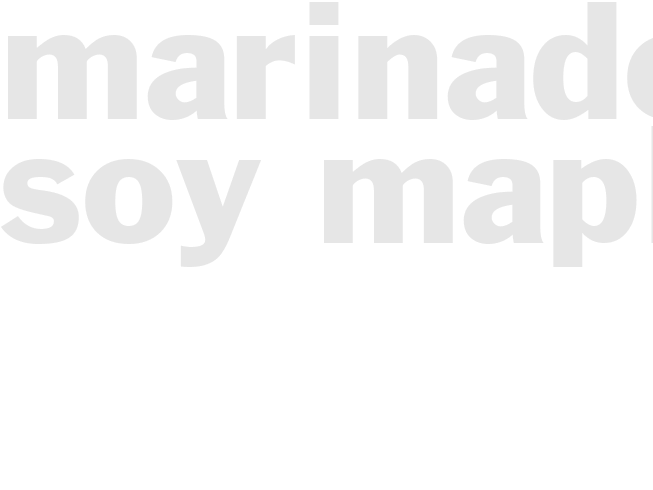 Marinade - Soy Maple