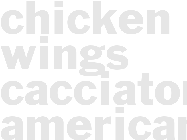 Chicken Wings Cacciatore Americano 