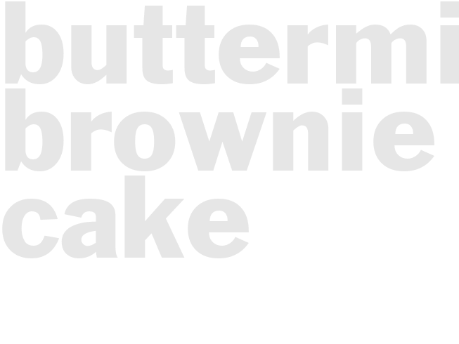 buttermilk brownie cake