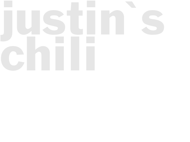 Justin's Chili