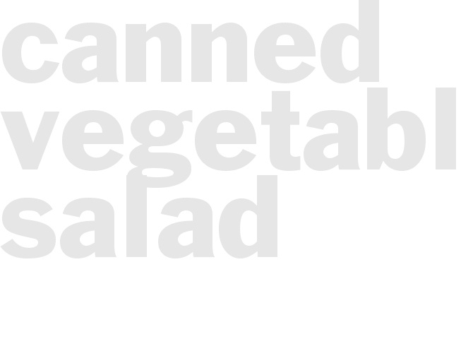 Canned Vegetable Salad