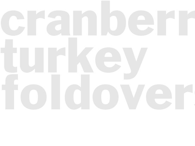 CRANBERRY TURKEY FOLDOVERS