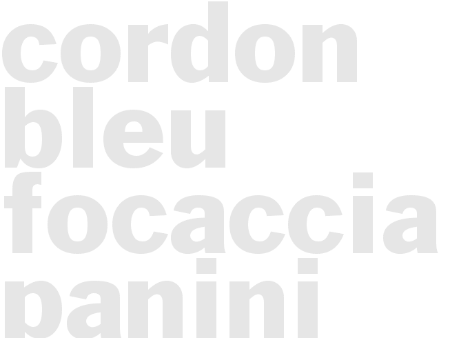 CORDON BLEU FOCACCIA PANINI