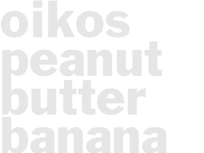 Oikos Peanut Butter Banana Smoothie