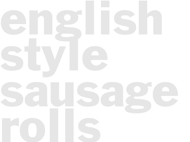 English Style Sausage Rolls