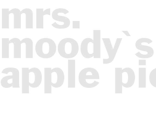 Mrs. Moody's Apple Pie