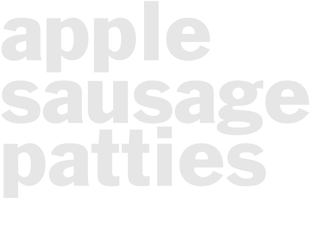 Apple-Sausage Patties