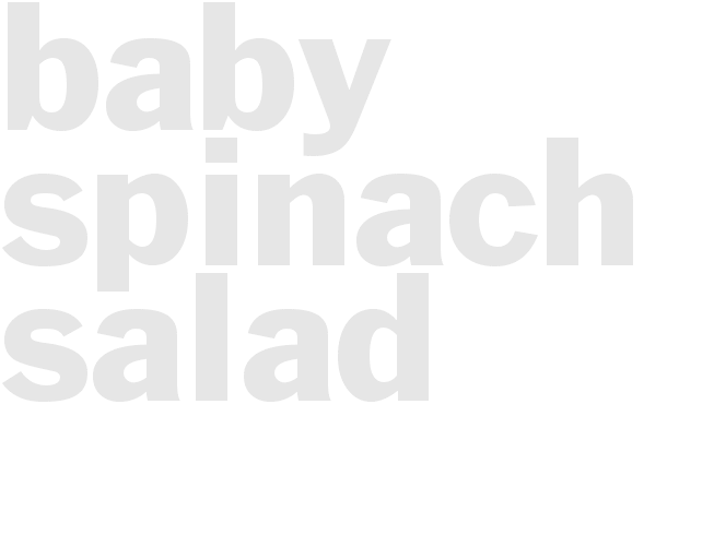 Baby Spinach Salad