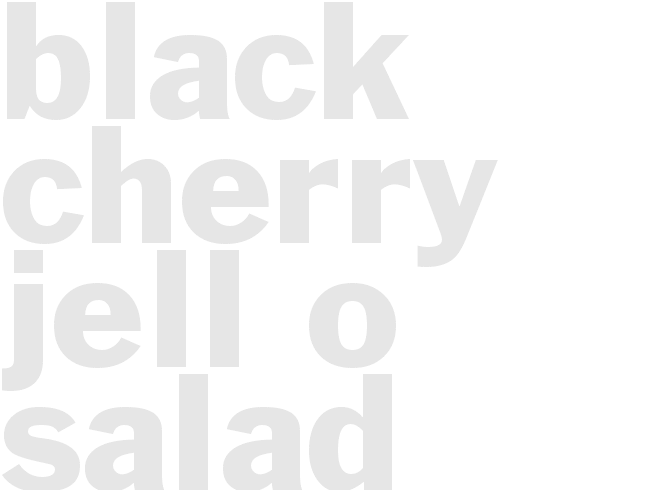 Black Cherry Jell-O Salad