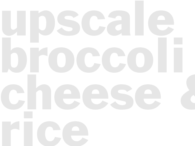 Upscale Broccoli, Cheese, & Rice