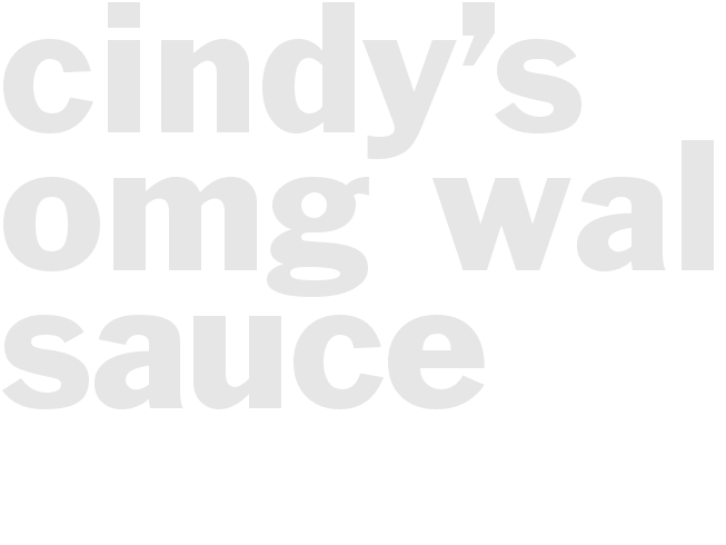 Cindy’s OMG Walnut Sauce
