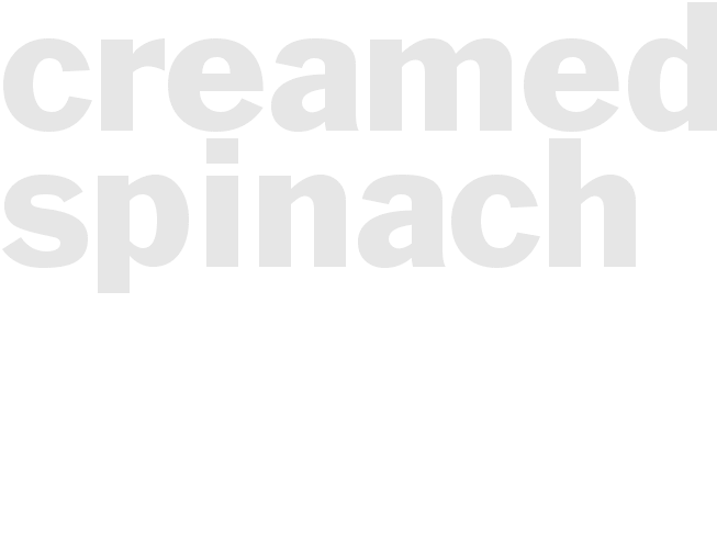 Creamed Spinach 