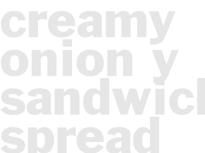 Creamy Onion-y Sandwich Spread