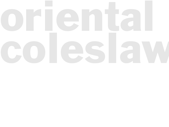 Oriental Coleslaw