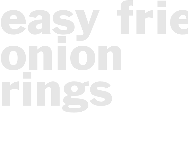 Easy Fried Onion Rings