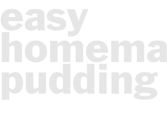 Easy Homemade Pudding