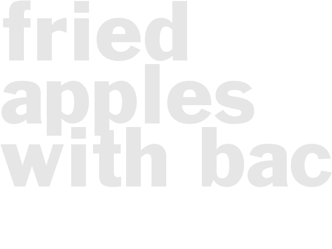 Fried Apples with Bacon