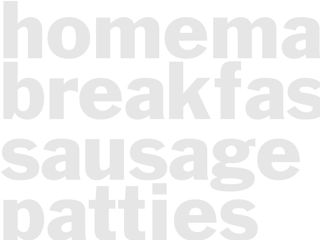 Homemade Breakfast Sausage Patties