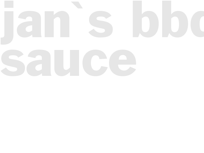 Jan's BBQ Sauce