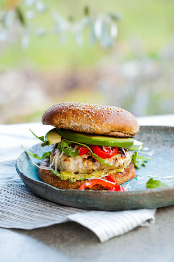 Feta-Stuffed Turkey Burgers