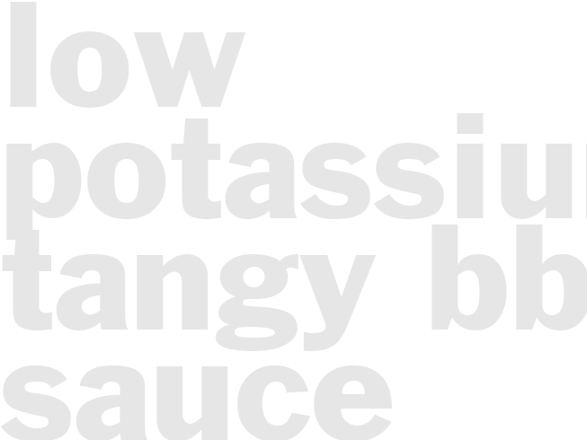 Low Potassium Tangy BBQ Sauce