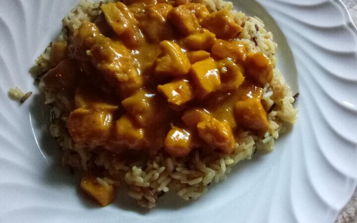 Curry Chicken over Rice