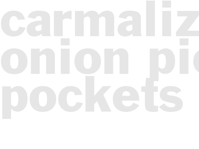 Carmalized Onion Pie Pockets